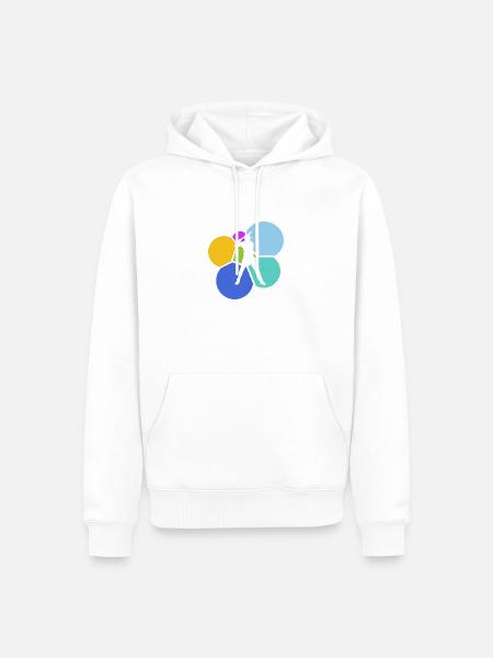 Baseball Batting Bat Baseballschläger - Männer Premium Bio Hoodie - Weiß