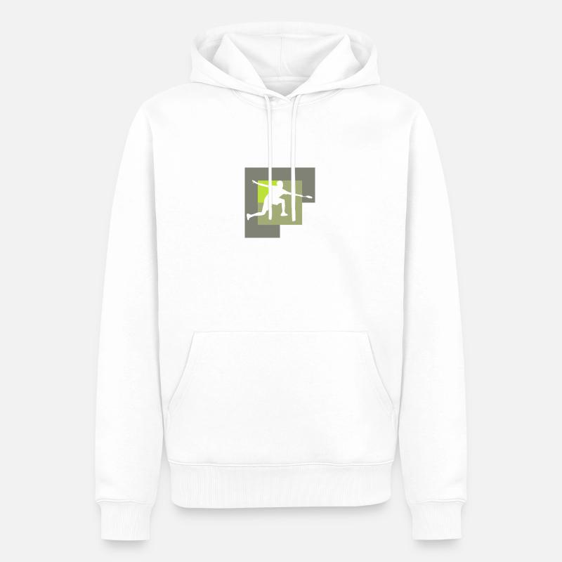 Badminton Clair Clair Clair - Sweat à capuche Premium bio Homme - blanc