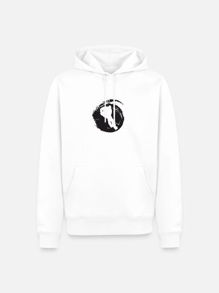 Eishockeyspieler Eishockey - Männer Premium Bio Hoodie - Weiß