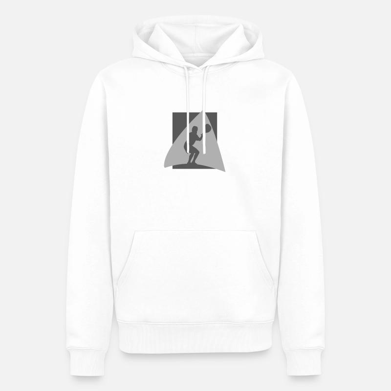 Intercrosse Intercrosse - Sweat à capuche Premium bio Homme - blanc