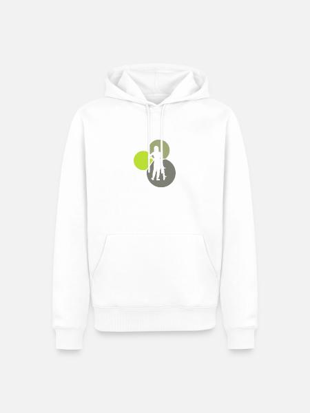 Skater Skate - Männer Premium Bio Hoodie - Weiß