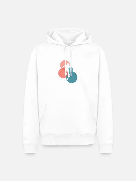 Ollie Skateboarder - Männer Premium Bio Hoodie - Weiß