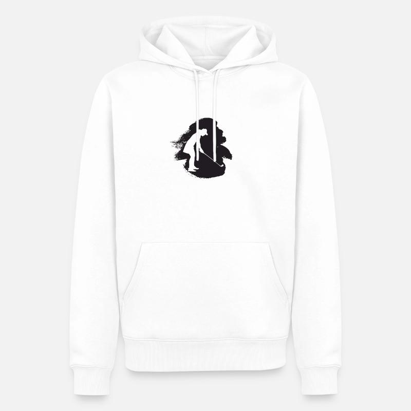Golf Golf Golf - Sweat à capuche Premium bio Homme - blanc