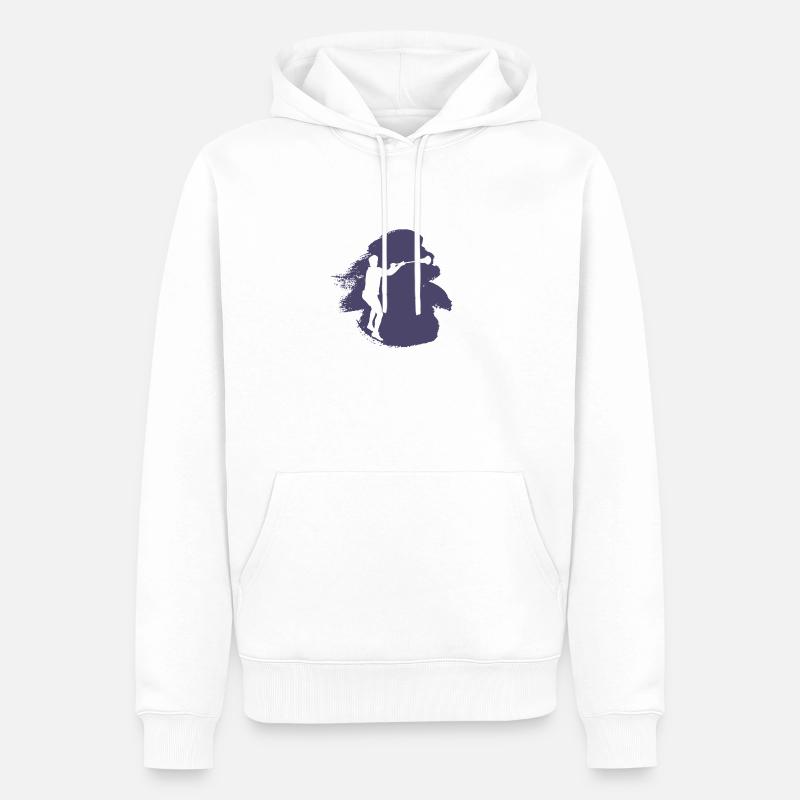 Crosse Intercrosse Intercrosse - Sweat à capuche Premium bio Homme - blanc