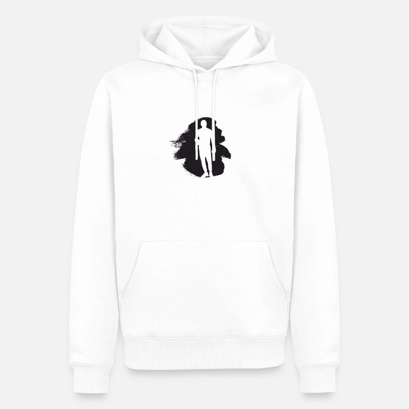 Boxe Boxe Boxe Boxe - Sweat à capuche Premium bio Homme - blanc