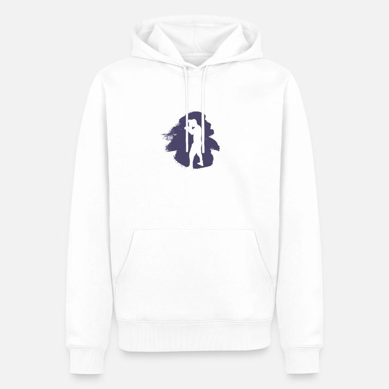 Boxe Match de boxe Match de boxe - Sweat à capuche Premium bio Homme - blanc