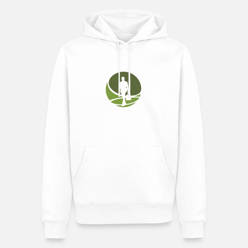 Banque boursière Banques - Sweat à capuche Premium bio Homme - blanc