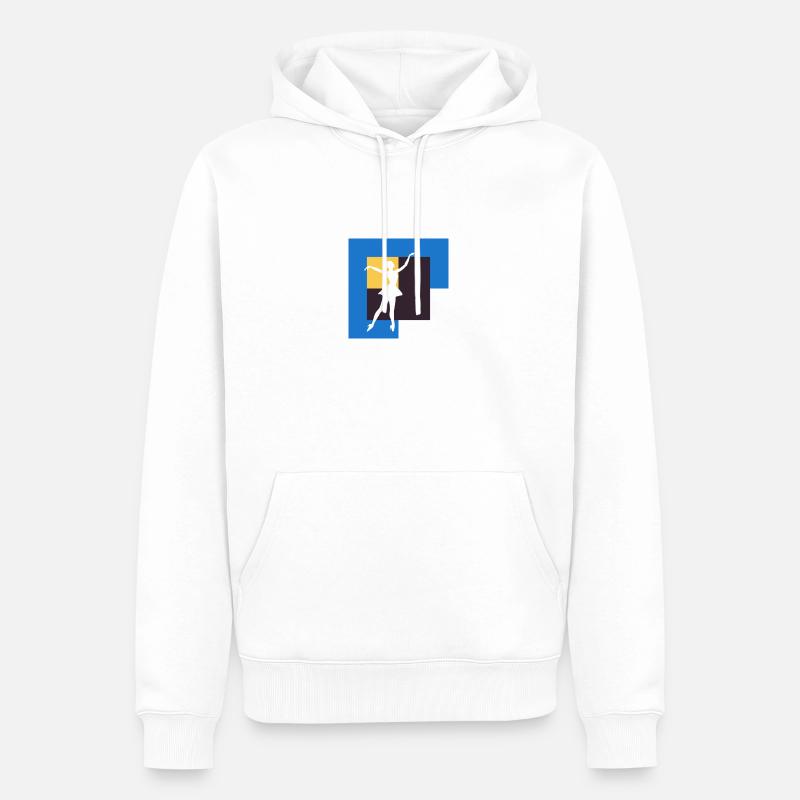Ballet Opéra Ballet Danseur - Sweat à capuche Premium bio Homme - blanc