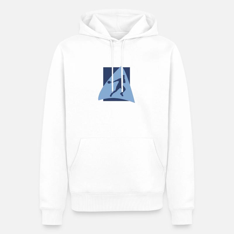 Schläger Squash Squash Squashspieler - Männer Premium Bio Hoodie - Weiß