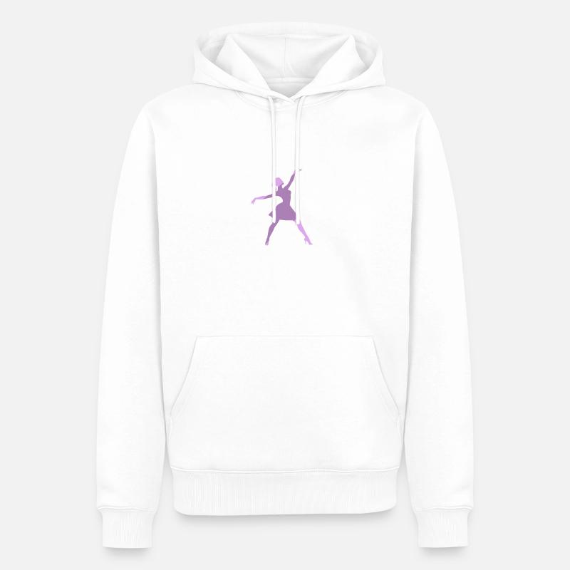 Ballet, Danseur, Ballet, Opéra - Sweat à capuche Premium bio Homme - blanc