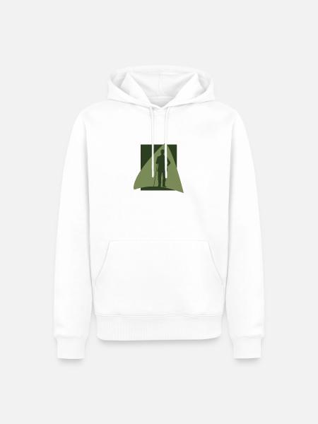 Billardkugel Billardkugel Billardspieler - Männer Premium Bio Hoodie - Weiß