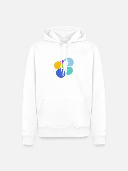 Beatboxing DJ Streetmind - Männer Premium Bio Hoodie - Weiß