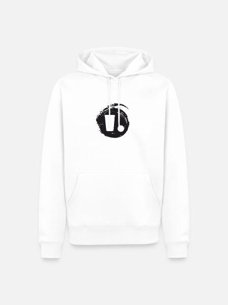 Partymonster Partymonster Party - Männer Premium Bio Hoodie - Weiß