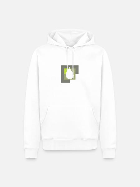 Vegan Avocado Avocado - Männer Premium Bio Hoodie - Weiß
