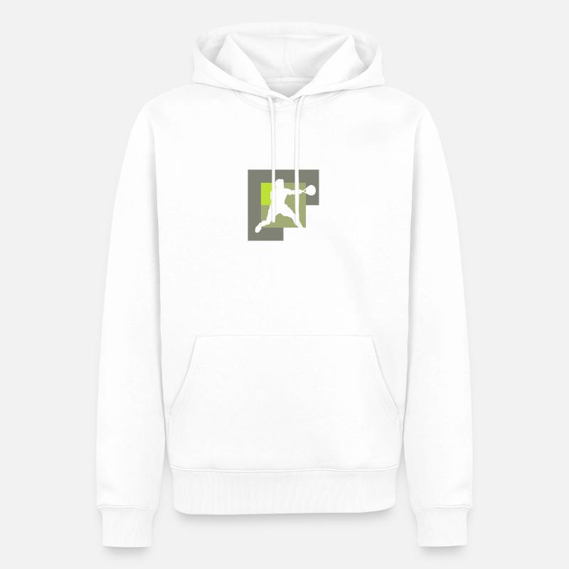 Schläger Schläger Schläger - Männer Premium Bio Hoodie - Weiß