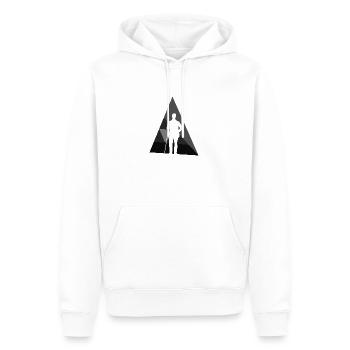 Billard Billard Joueur de billard - Sweat à capuche Premium bio Homme - blanc - Devant - Nico (187cm)