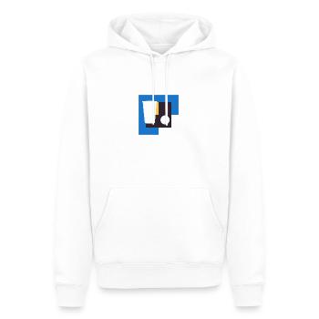 Beerpong Bierpong Bier - Männer Premium Bio Hoodie - Weiß - Vorne - Nico (187cm)