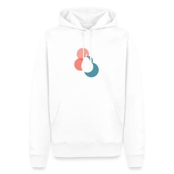 Toast végétalien pour le petit-déjeuner - Sweat à capuche Premium bio Homme - blanc - Devant - Nico (187cm)