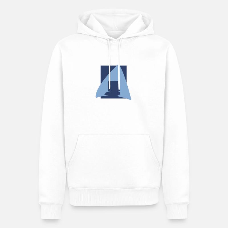 Internet Computer Computer Work - Men’s Premium Organic Hoodie - white