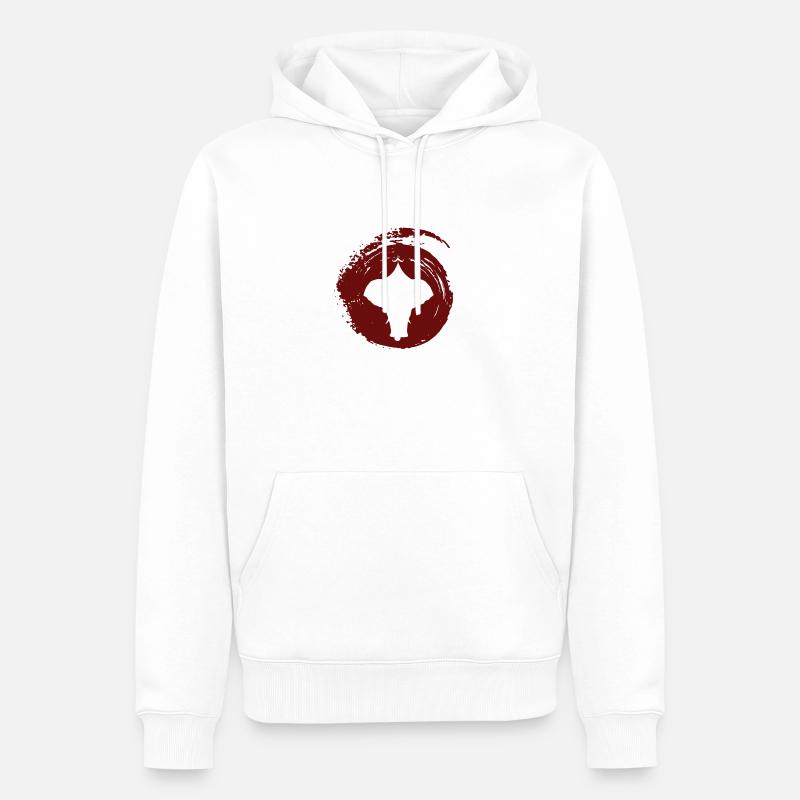 Elephant Clown Circus - Sweat à capuche Premium bio Homme - blanc