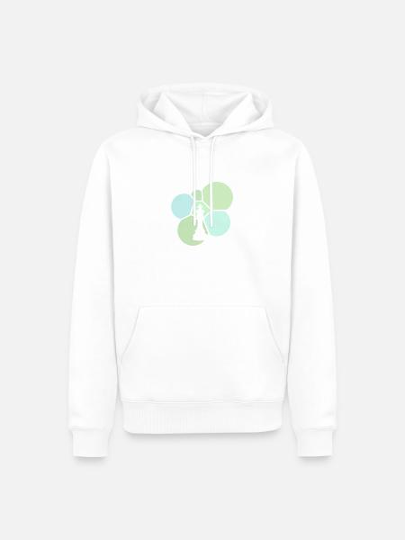Schachmatt Schachspieler Schachbrett - Männer Premium Bio Hoodie - Weiß