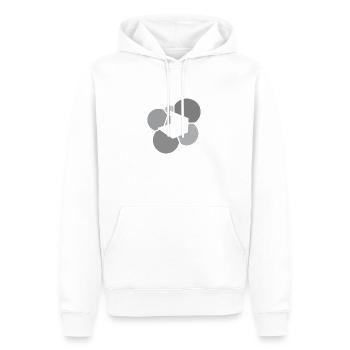 Page d'accueil de rédaction de blog - Sweat à capuche Premium bio Homme - blanc - Devant - Nico (187cm)