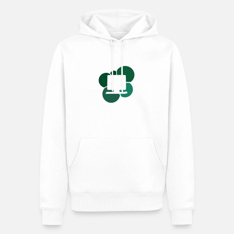 Computerarbeit Computerarbeit Informatik - Männer Premium Bio Hoodie - Weiß