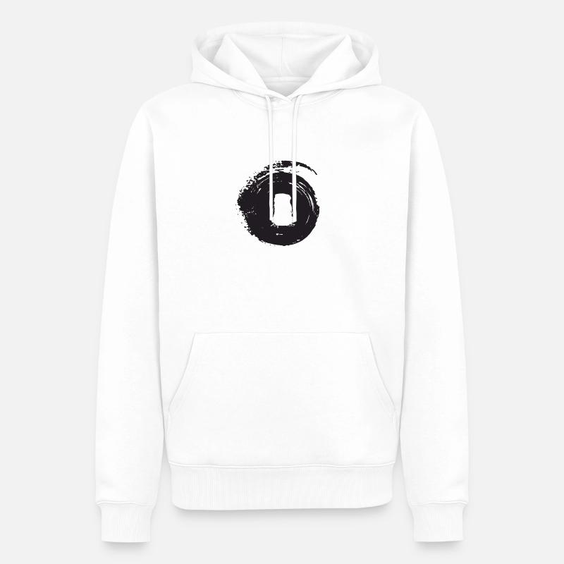Backpack Hike Backpack - Men’s Premium Organic Hoodie - white