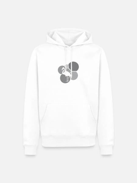Flamenco Flamenco Wasservogel - Männer Premium Bio Hoodie - Weiß