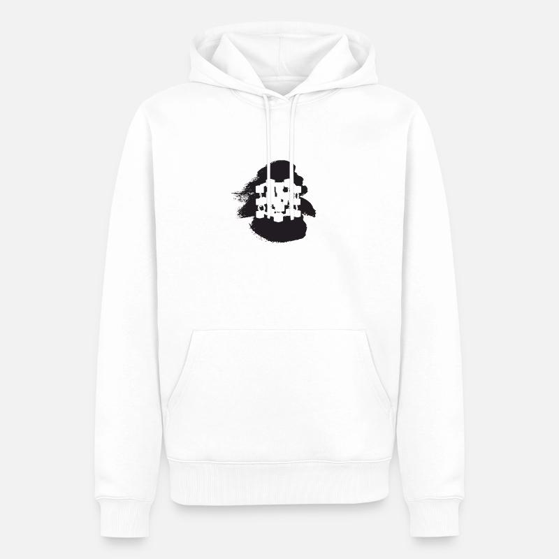 Crypto-monnaie Bitcoin Crypto-monnaie - Sweat à capuche Premium bio Homme - blanc