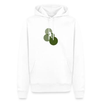 Kletterer Bergsteiger Felsklettern - Männer Premium Bio Hoodie - Weiß - Vorne - Nico (187cm)