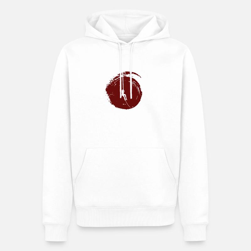 Alpiniste Grimpeur Escalade - Sweat à capuche Premium bio Homme - blanc