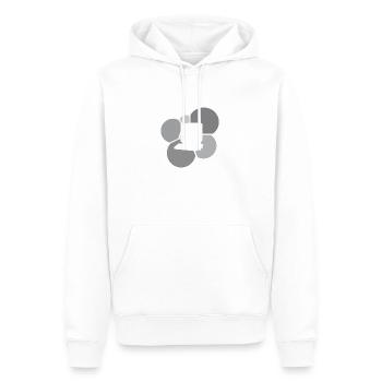 Travail sur ordinateur Internet Internet - Sweat à capuche Premium bio Homme - blanc - Devant - Nico (187cm)