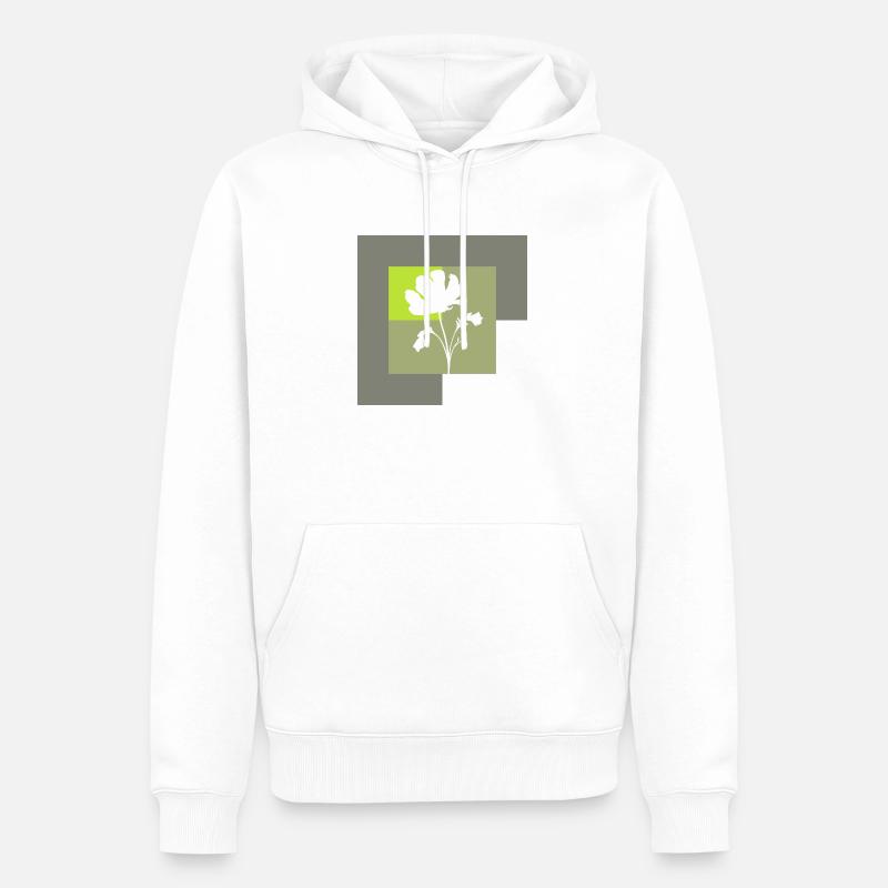 Botanik Pflanzen Botanisch - Männer Premium Bio Hoodie - Weiß