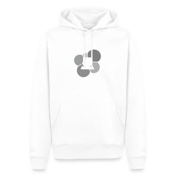 Travail sur ordinateur PC Informatique - Sweat à capuche Premium bio Homme - blanc - Devant - Nico (187cm)