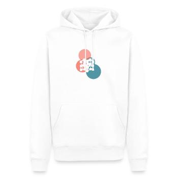 Kryptowährung Blockchain Cryptowährung - Männer Premium Bio Hoodie - Weiß - Vorne - Nico (187cm)