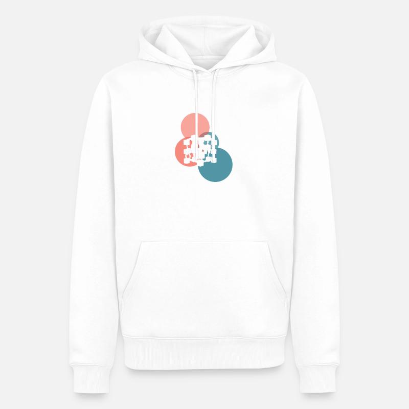 Crypto-monnaie Blockchain Crypto-monnaie - Sweat à capuche Premium bio Homme - blanc