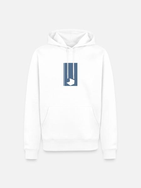 Blogger Homepage Blog - Männer Premium Bio Hoodie - Weiß
