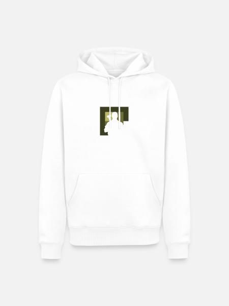 Mechanic Tinkerer Wrench - Men’s Premium Organic Hoodie - white
