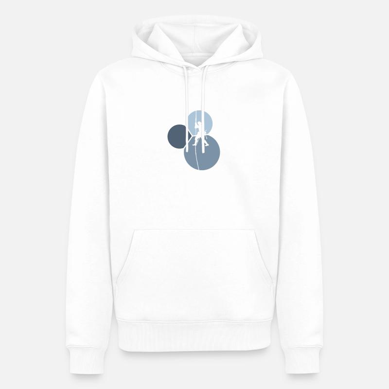 Alpinisme, Escalade, Escalade - Sweat à capuche Premium bio Homme - blanc