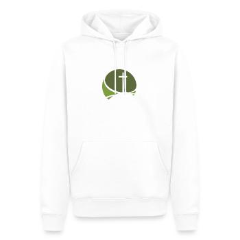 Bible de la Croix du Christ - Sweat à capuche Premium bio Homme - blanc - Devant - Nico (187cm)