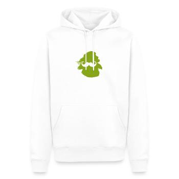 Bart November Hipster - Männer Premium Bio Hoodie - Weiß - Vorne - Nico (187cm)