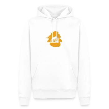 Rummel Lukas Achterbahn - Männer Premium Bio Hoodie - Weiß - Vorne - Nico (187cm)