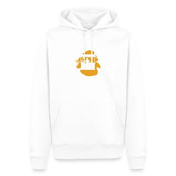 Burger Food Truck Snack Bar - Sweat à capuche Premium bio Homme - blanc - Devant - Nico (187cm)