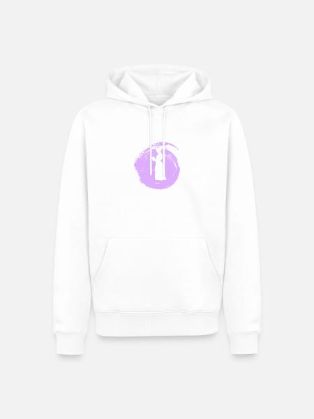 Lesen Autor - Männer Premium Bio Hoodie - Weiß