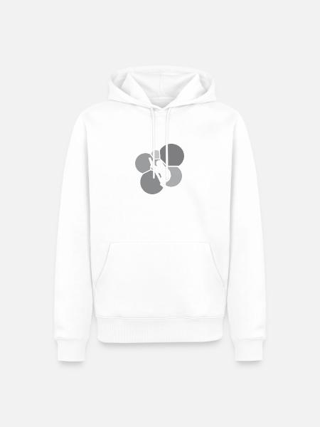 Faul Müdigkeit Faultier - Männer Premium Bio Hoodie - Weiß
