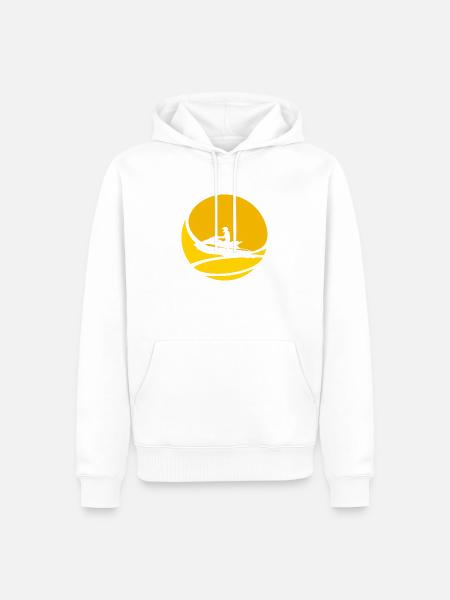 Wasserski Wakeskate Jetski - Männer Premium Bio Hoodie - Weiß