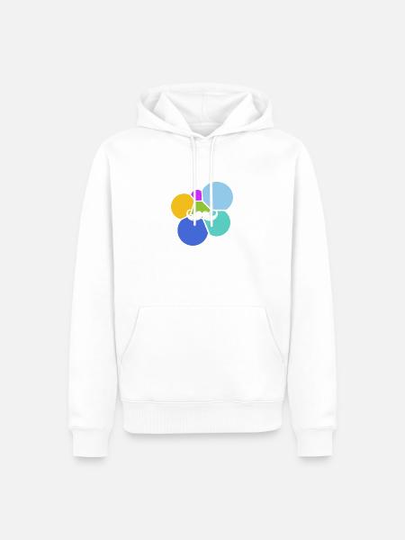 Gesichtsbehaarung Sir November - Männer Premium Bio Hoodie - Weiß