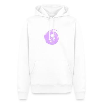 Arrosoir Fleuriste Flower Power - Sweat à capuche Premium bio Homme - blanc - Devant - Nico (187cm)