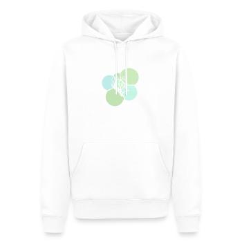 Kletterer Ausrüstung - Männer Premium Bio Hoodie - Weiß - Vorne - Nico (187cm)